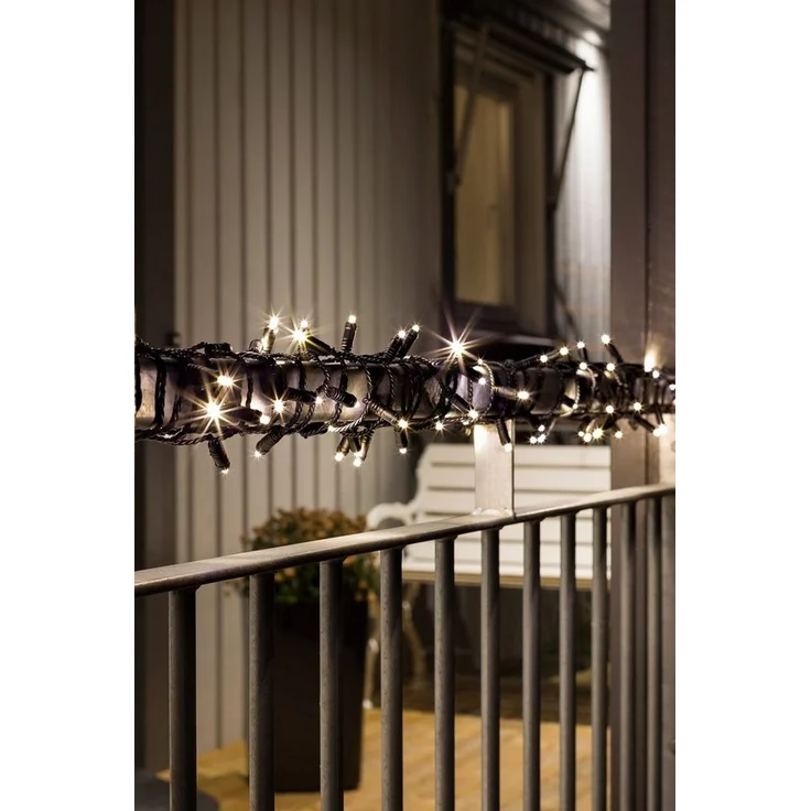 KONSTSMIDE LED-Lichterkette Weihnachtsdeko aussen, 40-flammig, Micro LED mit 9 h Timer, schutzisoliert/umgossen, 40 warm weiße Dioden – Bild 1