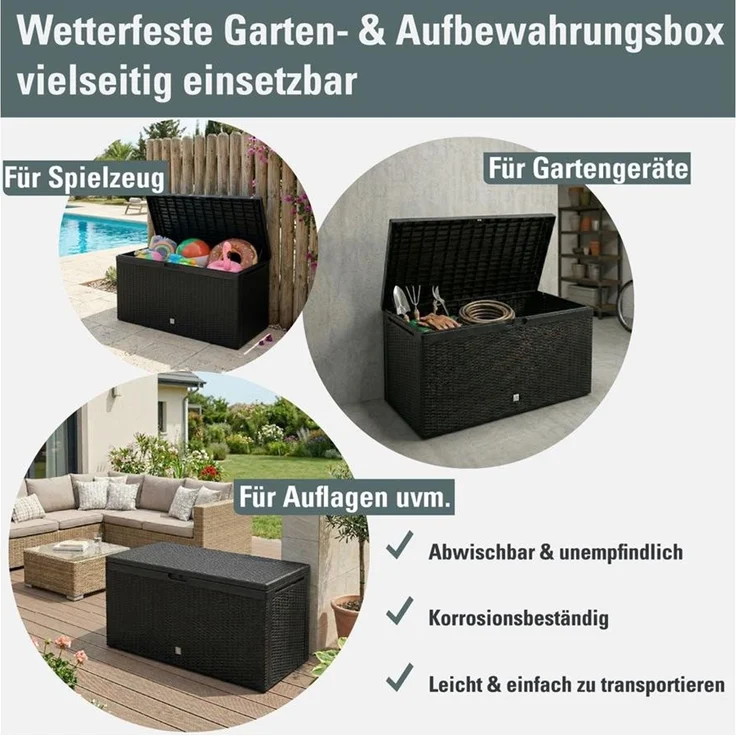 Auflagenbox Rato Plus 290 Liter anthrazit – Bild 2