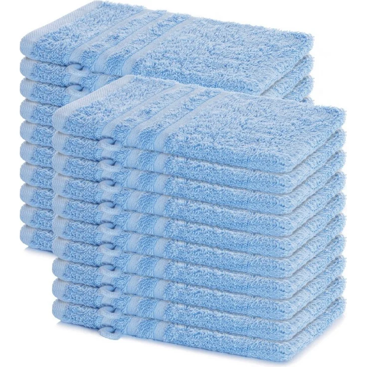 Lavea Waschhandschuh 20er Set Waschhandschuhe, 15 x 21 cm, Elena-Frottierserie, Waschlappen, (20-St), 500 g/m² Frottier, weich & saugstark, pflegeleicht – Bild 5