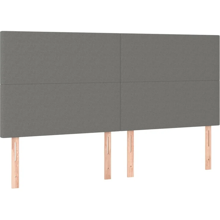 vidaXL Kopfteile 4 Stk. Dunkelgrau 90x5x78/88 cm Stoff 3116067 – Bild 2