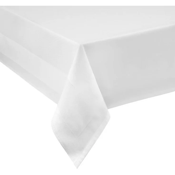 texpot Tischdecke Tafeltuch Atlaskante Breite 160 cm Damast weiß Baumwolle (1-tlg) – Bild 4