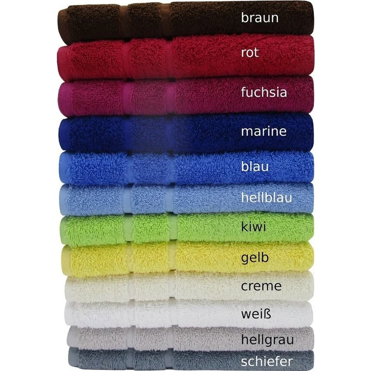 DUKAL Handtücher Badtextilien aus hochwertigem Walkfrottee, ca. 500g/m², 100% Baumwolle, Walkfrottee (1-St), sehr saugfähig – Bild 3