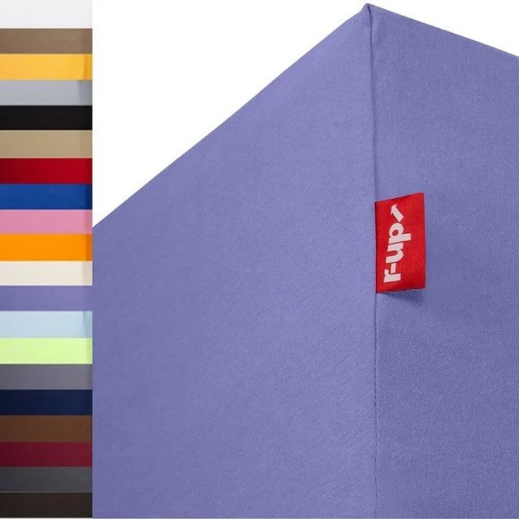 r-up Spannbettlaken Beste 90x200 bis 220x240cm erhältlich! 230 g/m², Baumwolle, Gummizug: fest eingenähtes dauerelastisches Rundumgummi, (1 Stück), (90x200-100x220, 15-35cm Matratzenhöhe, lila) – Bild 4