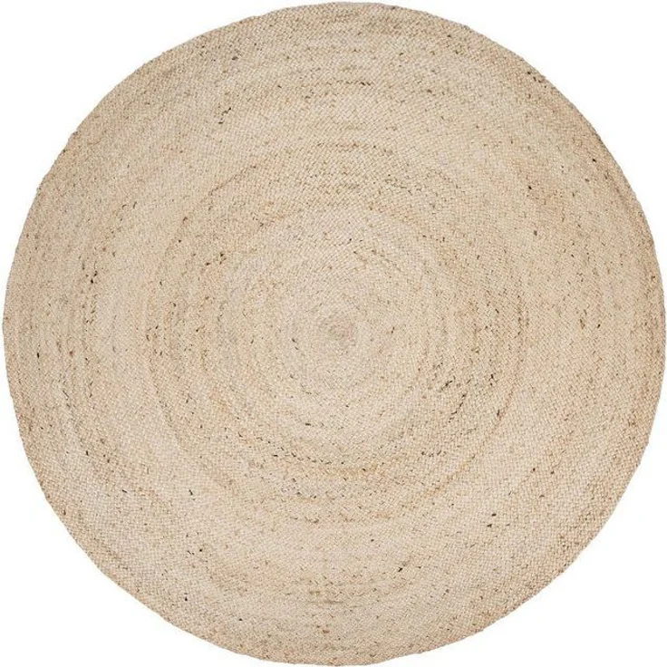 Paco Home Teppich Viborg 595, rund, Höhe: 13 mm, Jute, Modern, Boho, Handgefertigter Natur-Teppich – Bild 4