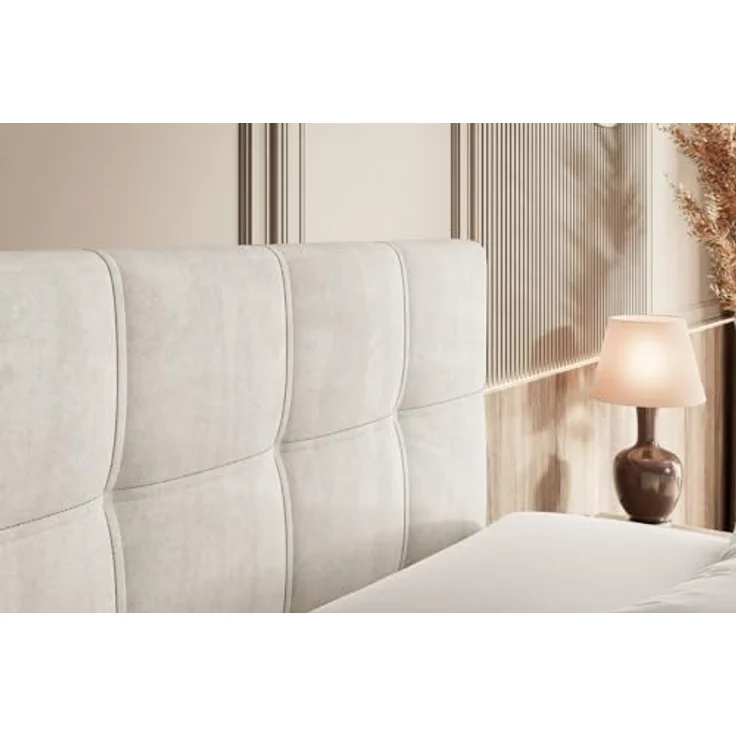 ALTDECOR Boxspringbett MARCE KING (Multipocket-Matratze H4, H3 Matratze Bonellfederung, Topper, Kopfteil) – Bild 9