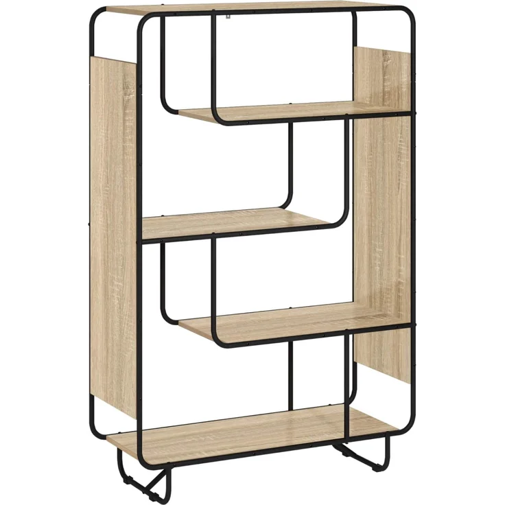 vidaXL Highboard Sonoma-Eiche 93.5 x 37.5 x 144 cm Holzwerkstoff 8007949 – Bild 2