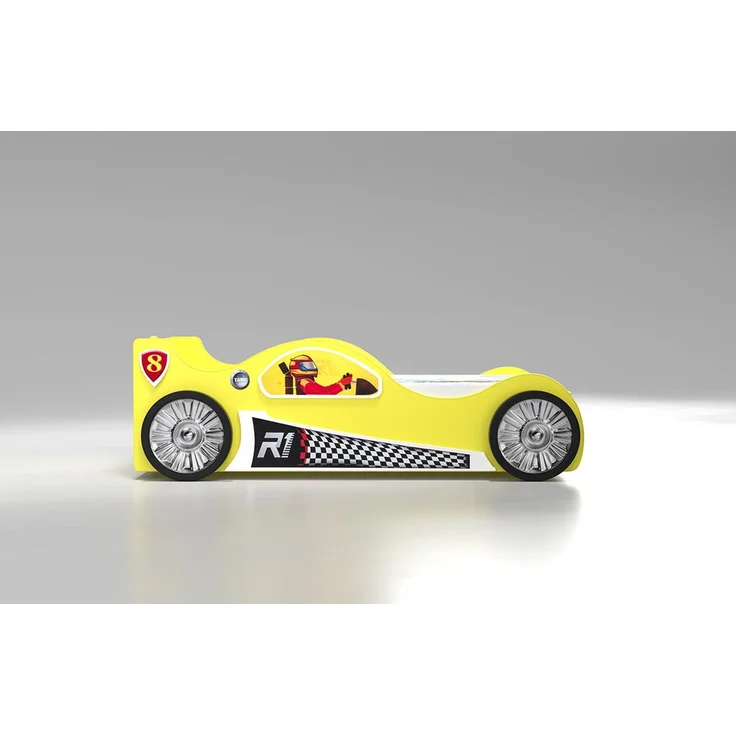 Kinderbett Monza mit Lattenrost 90x190 cm in Gelb – Bild 4