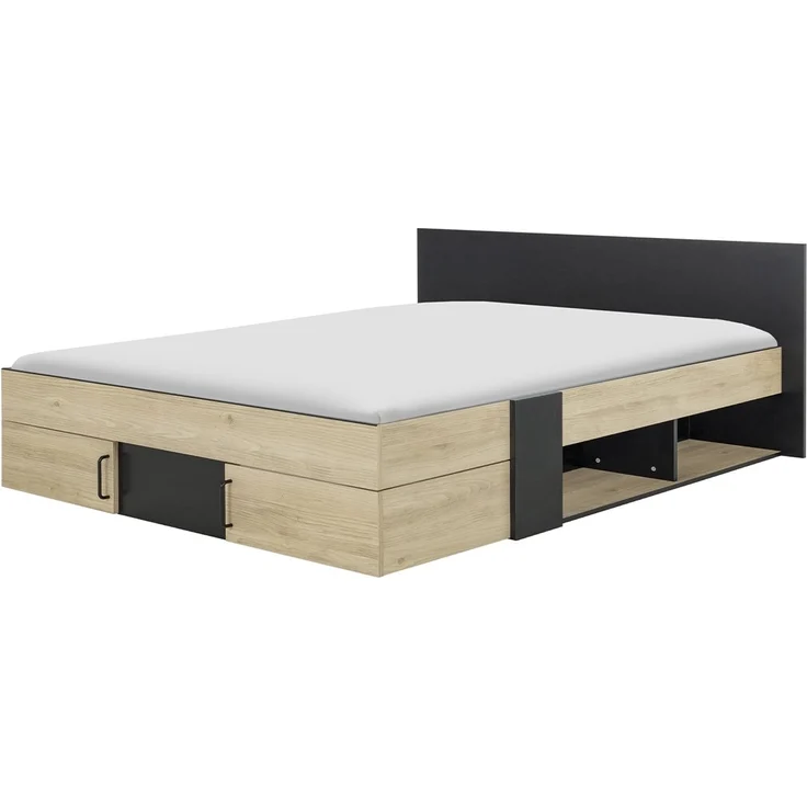 Calicosy Bett mit Stauraum 160x200 cm - Swive - Kastanie – Bild 1