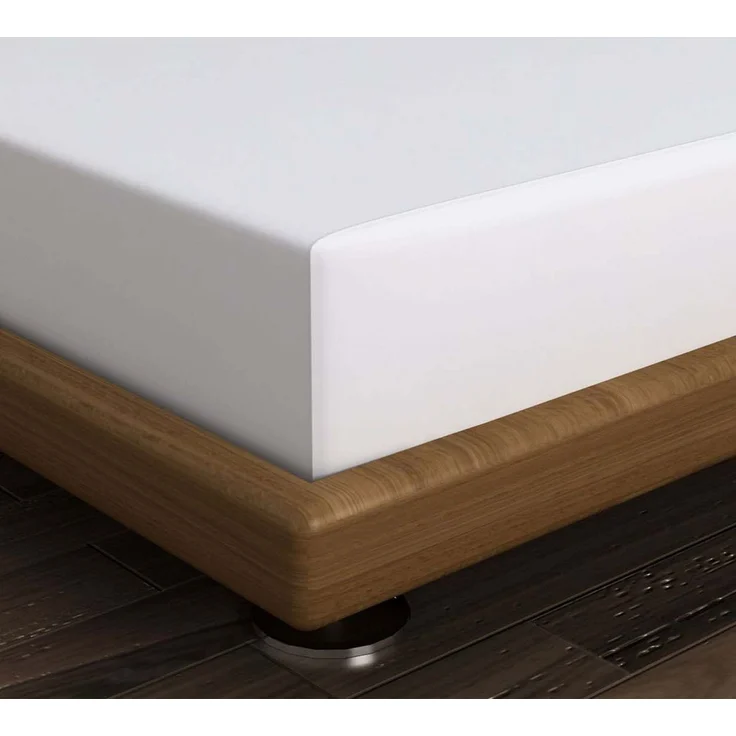 L'essentiel Maison 'White' Ranforce King Spannbettlaken (FR) (IT) (ES) (DE), Weiß, 200+30 x 160 cm – Bild 2