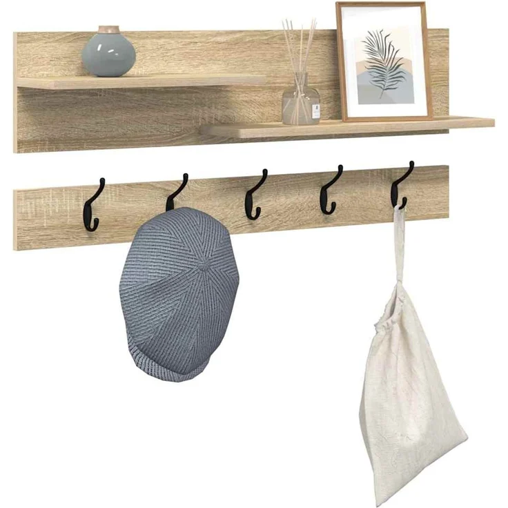 vidaXL Wandmontierter nachttisch Sonoma-Eiche 90 x 15 x 36 cm 874421 – Bild 3