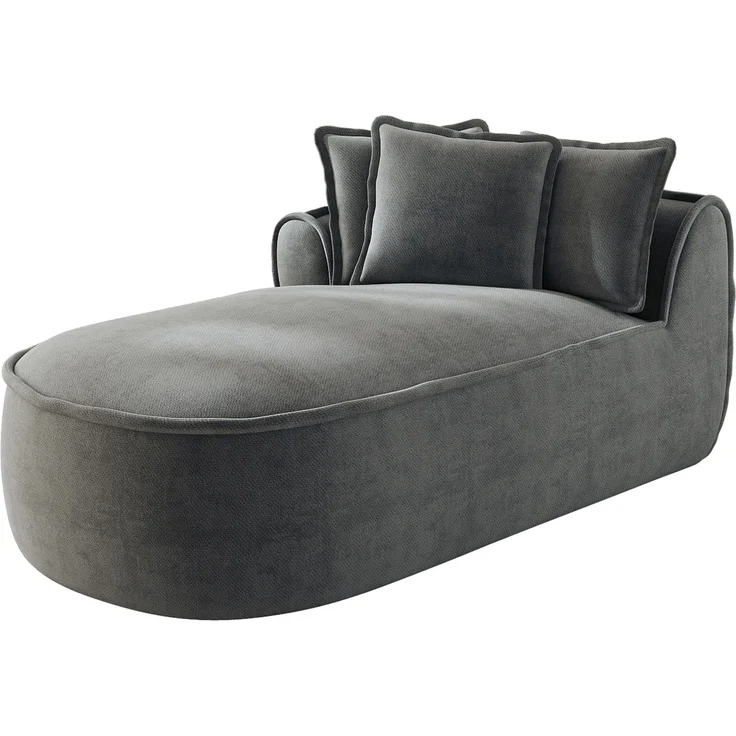 ZUBALIYA SchlafSofa mit Chenille - Bezug, mit breiten Armlehnen, mit Schaumstoffpolsterung, aus Chenille, für Wohnzimmer und Apartments – Bild 5