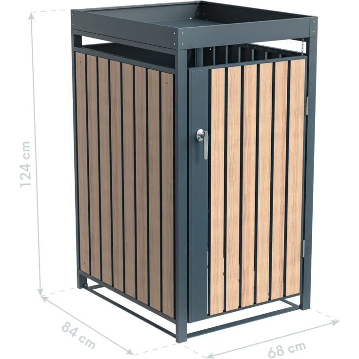 Westmann Metall Mülltonnenbox Planta | 1x240 L | – Bild 5