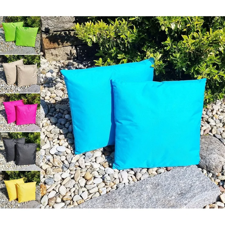 JACK Dekokissen JACK 45x45cm Outdoor Lounge Kissen Dekokissen inkl. Füllung Sitzkissen, Robust, Strapazierfähig, Wasserabweisend, für Innen & Außen – Bild 2