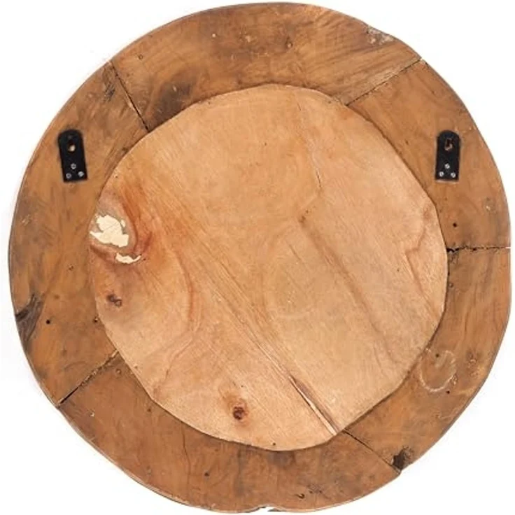 DESIGN DELIGHTS Wandspiegel RUNDER SPIEGEL "Holz massiv 60", Treibholz, Ø 60 cm, Wandspiegel – Bild 7