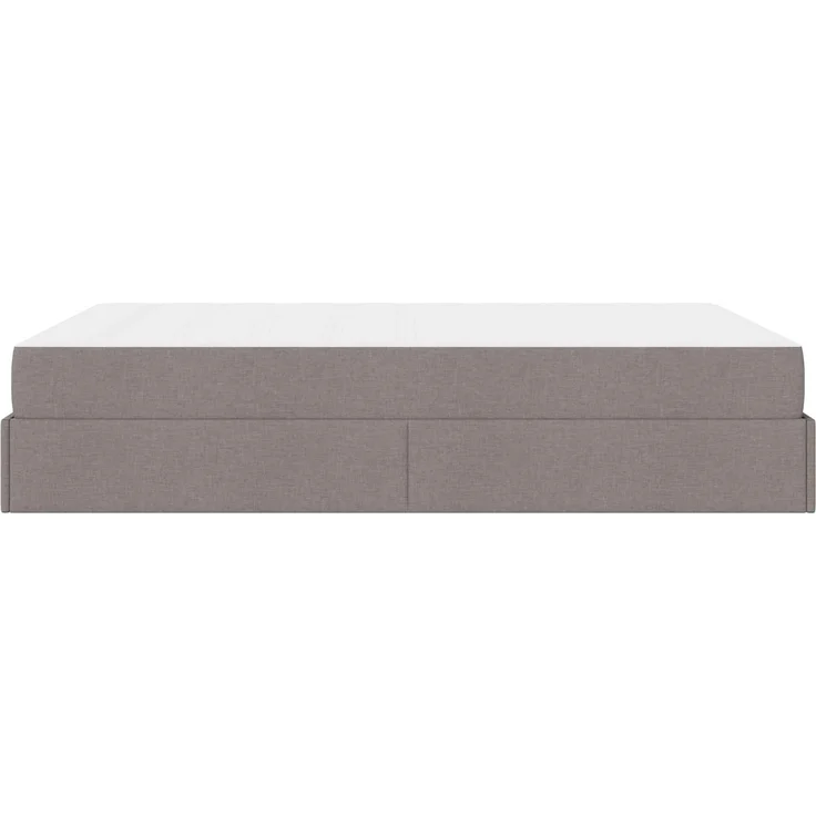 vidaXL Bettgestell mit Matratze mit Matratze 2 pcs Taupe Stoff 3399505 – Bild 6