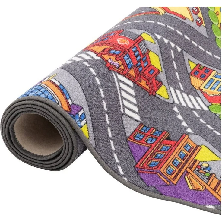 Snapstyle Kinderteppich Kinder Spiel Teppich Straßenteppich 3D Big City, Eckig, Höhe: 4 mm – Bild 4