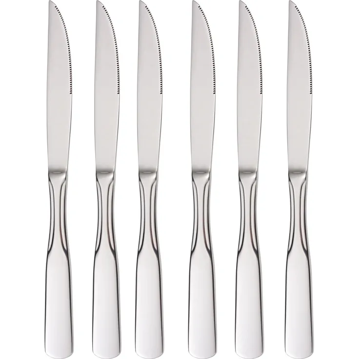 Steakmesser 6 Stück, Edelstahl, Serie Spaten