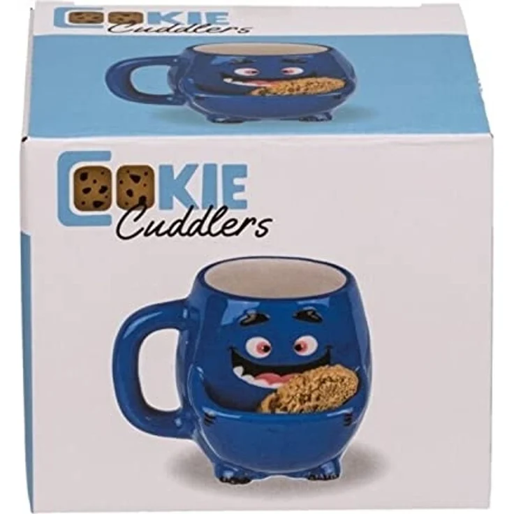 Out of the Blue Tasse Blaues Monster Kaffeebecher mit Keksfach – Bild 4