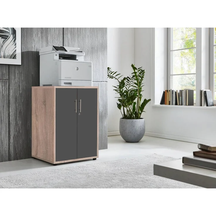 BMG Möbel Aktenschrank Druckerschrank Office Edition (geeignet für 3D Drucker und Office Drucker) Höhe 74 cm, optimale Ergänzung zu Schreibtischen – Bild 2