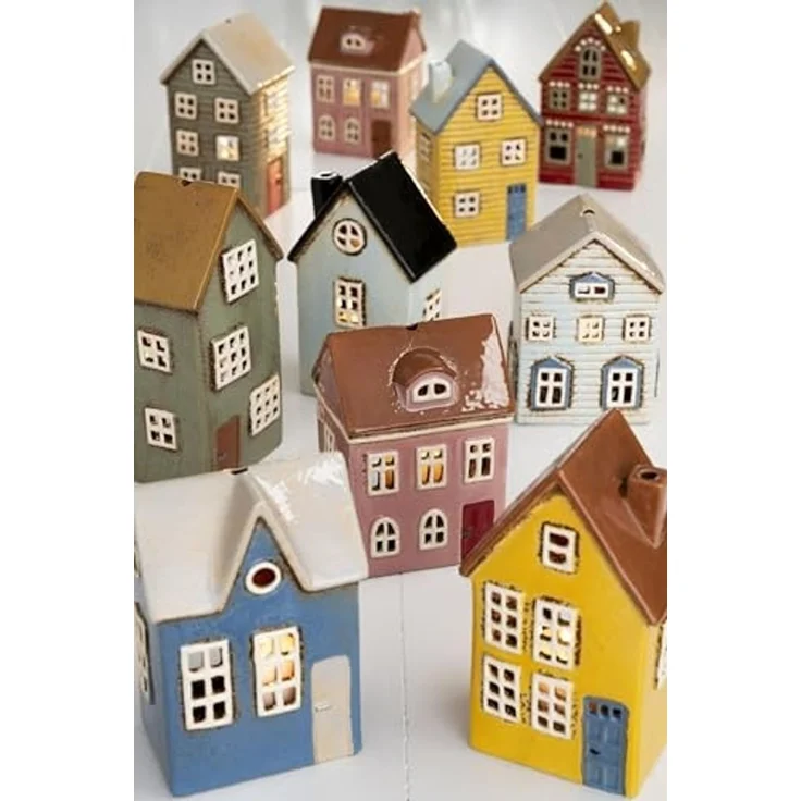 Ib Laursen Lichterhaus Teelichthalter Teelichthaus Rot Braun Stillenat 27652-14 – Bild 4