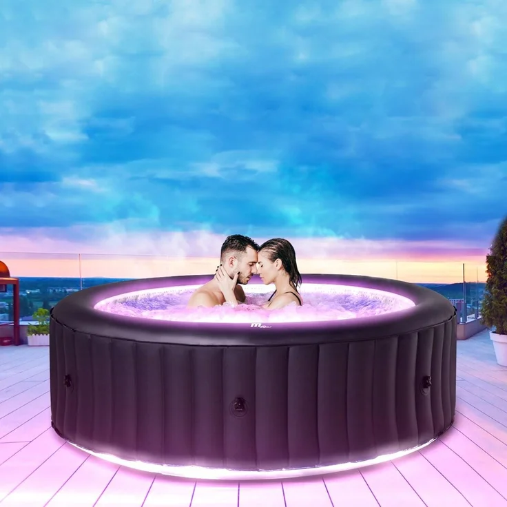 6 Personen LED Whirlpool aufblasbar MSPA AURORA Outdoor Garten Massage Pool 2022 – Bild 1