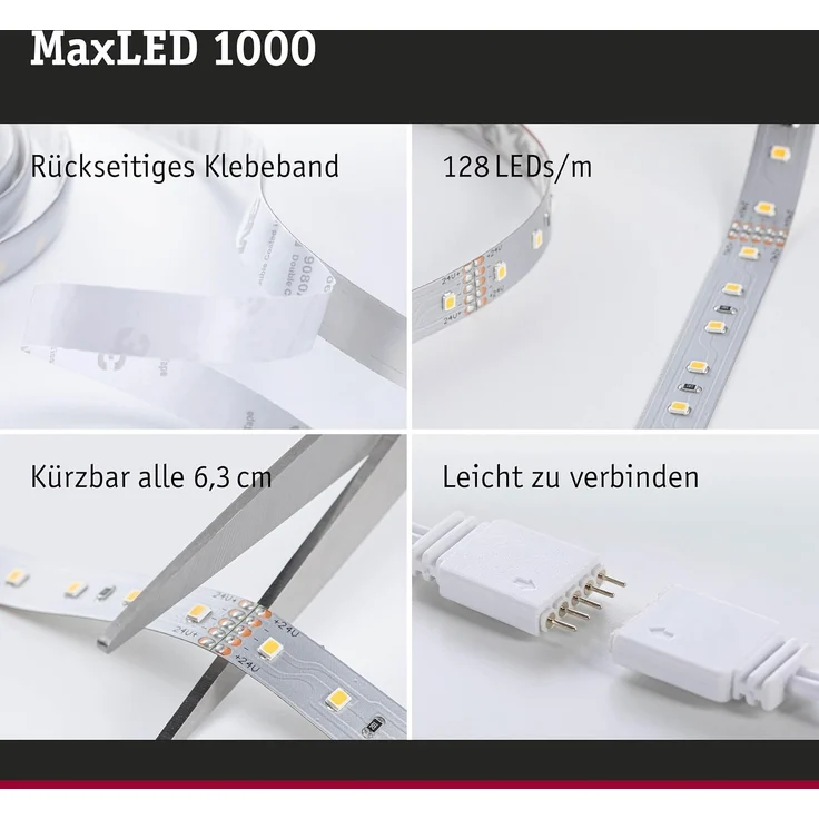 Paulmann 71245 MaxLED 1000 LED Einzelstrip 1m 2700K – Bild 4