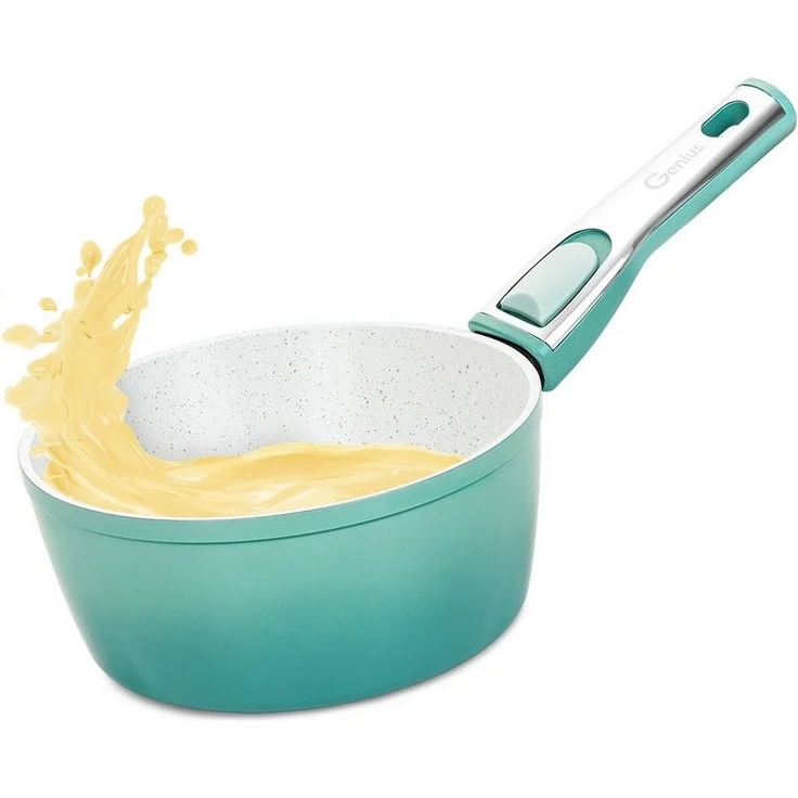 Genius Kasserolle Cerafit Revolution Stielkasserolle Ø 18 cm Antihaftbeschichtung, Keramik (1 ner), Innovative ThermoSpeed-Induktions-Technologie – Bild 1