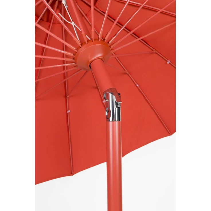 Zuiver Sonnenschirm Sunshine Marsala mit Edelstahlgestell für den Garten Rot 250x250x235 cm – Bild 6