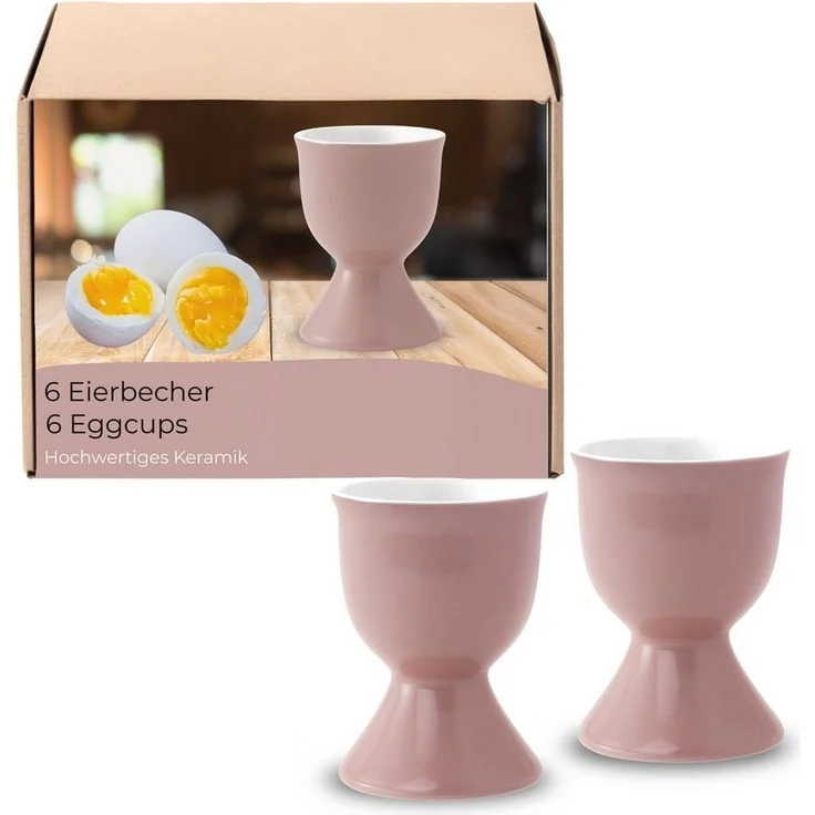 matches21 HOME & HOBBY Eierbecher, (6-tlg), Spülmaschinenfeste Eierhalter für Frühstückstisch – Bild 5