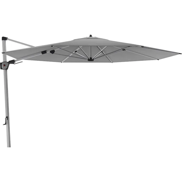 Knirps Sonnenschirm / Ampelschirm "Hyperion 340", light grey, Ø 340 cm