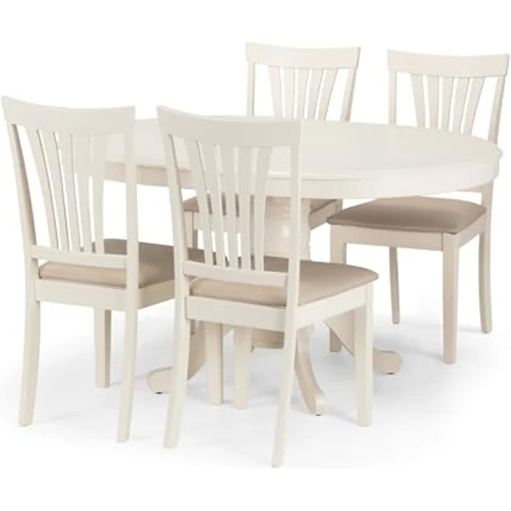 Julian Bowen 2er-Set Stanmore-Stühle, Elfenbein – Bild 6