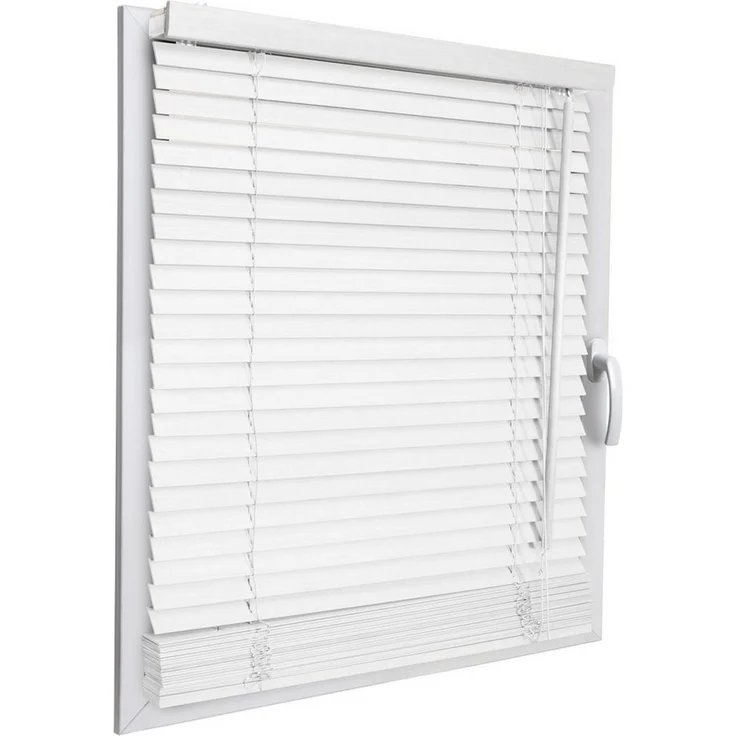 Sol Royal Jalousie Holzjalousie SolDecor JH3 Jalousie aus Holz in Weiß, 50x130 cm, Tür- und Fensterjalousie Holz Blickschutz 3,5 cm breite Lamellen – Bild 4