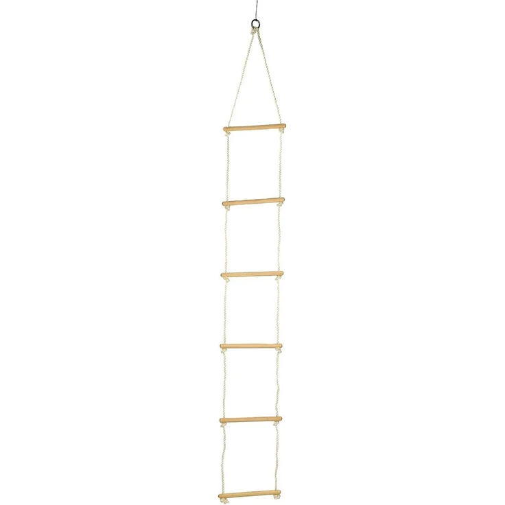 Strickleiter, zum Klettern und Turnen, Länge ca. 200 cm, aus Holz, von Legler – Bild 1