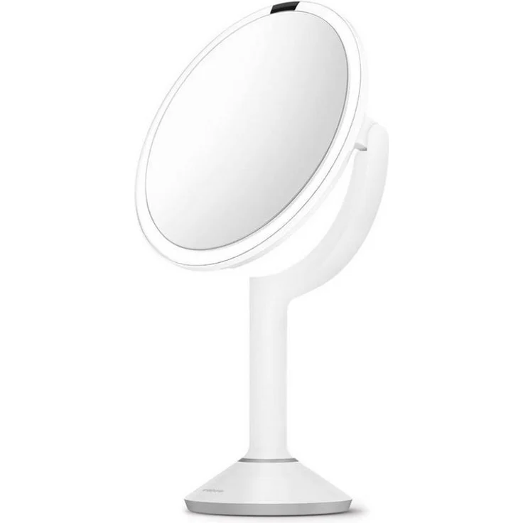 simplehuman LED-Lichtspiegel Sensorspiegel trio Weiß 20 cm – Bild 3