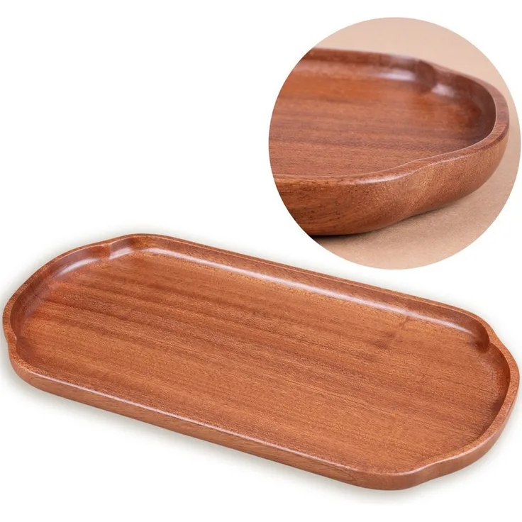 Goodwei Servierbrett Serviertablett aus Massivholz, 30x15 cm, Massivholz, (1-St), Handgefertigt