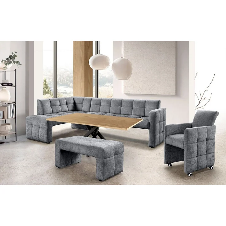 exxpo - sofa fashion Hockerbank Barista Hockerbank mit hoher Bodenfreiheit, Sitz gepolstert,Breite ca. 100 cm – Bild 2
