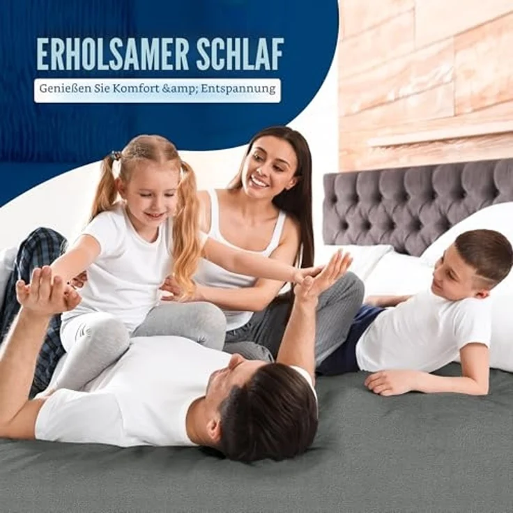 Utopia Bedding Wasserdichter Matratzenschoner für King-Size-Bett, Premium-Frottee-Matratzenbezug, 200 g/m², atmungsaktiv, taillierter Stil mit dehnbaren Taschen (grau) – Bild 7