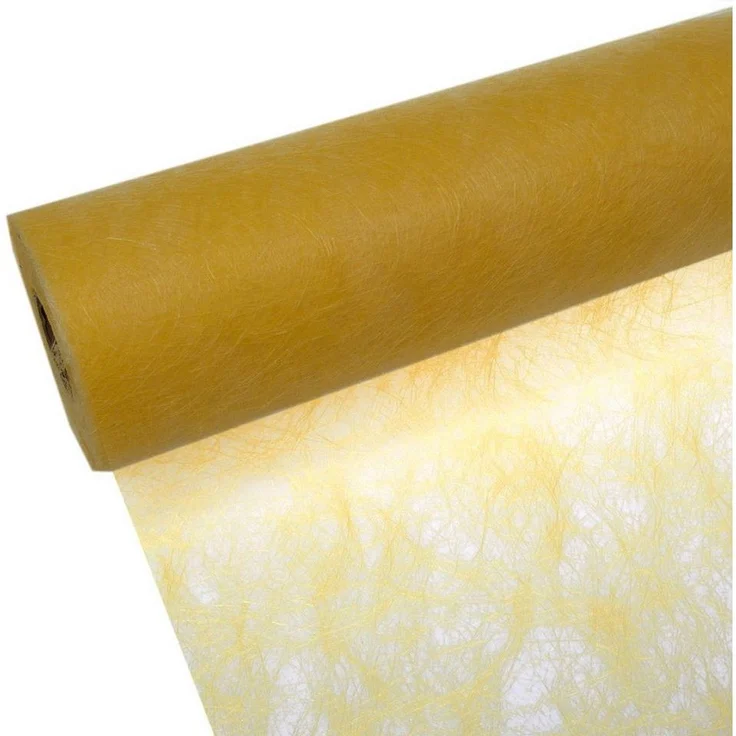 Deko AS Tischläufer Sizoflor Tischband sonnengelb 20 cm Rolle 25 Meter 60 022-R (1-tlg, 1 Rolle Tischläufer), Strapazierfähig – Bild 1