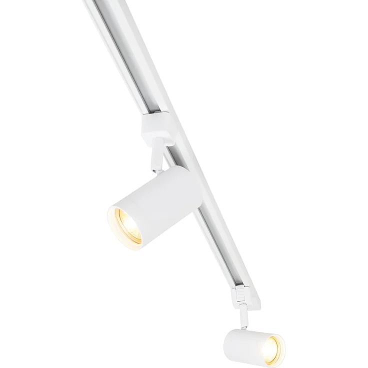 Qazqa Schienensystem-Sets Iconic jeana, ohne Leuchtmittel, GU10, Weiß, Modern, Stahl, Deckenstrahler 10-flammig – Bild 2