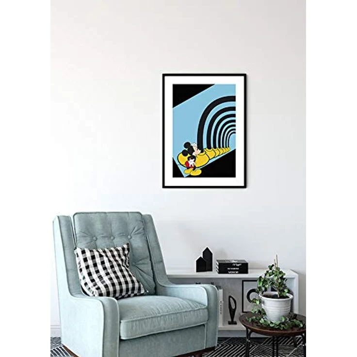 Komar Disney Wandbild, Mickey Mouse Foot Tunnel, Kunstdruck 50x70cm, seidenmatte Oberfläche, PVC-frei, FSC-zertifiziert, ohne Rahmen – Bild 4