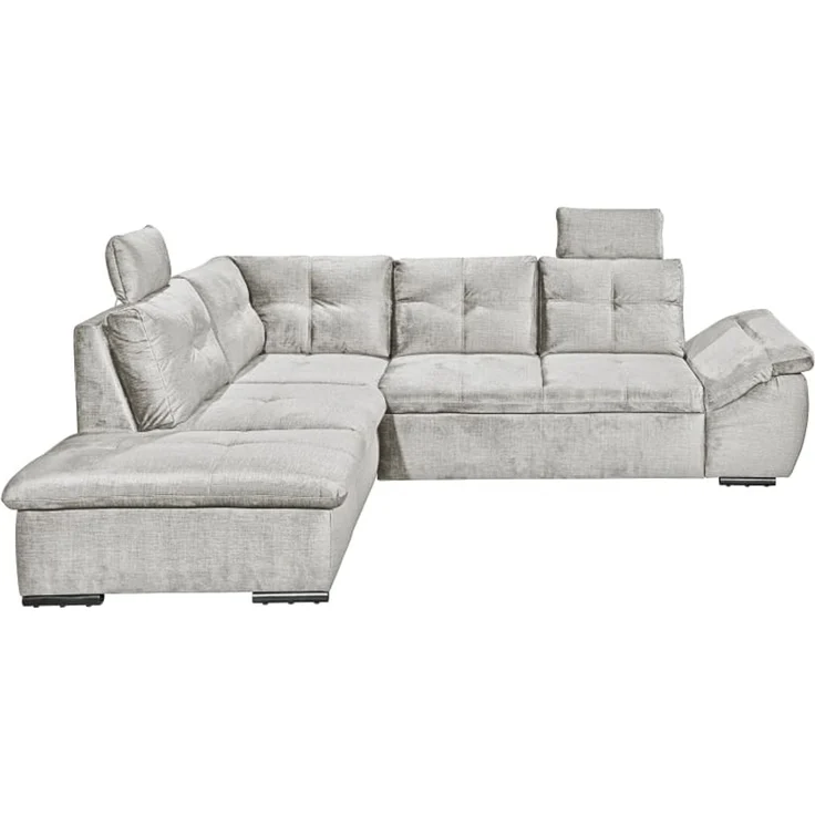 Alija Luxus-Schlafsofa mit verstellbarer Armlehne und Nosagfederung in Samtoptik – Wählbar in Silver, Grey oder Black – Bild 4