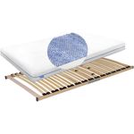 Wolkenwunder Matratzen Set mit Wellflex Tera Matratze inkl. Lattenrost, 140x200 cm
