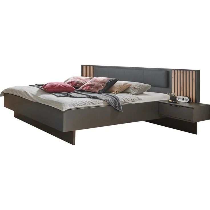 Wimex Bettanlage Ancona by fresh to go, (Bett Liegefläche 180x200 und 2 Nachtschränke), mit Polsterkopfteil