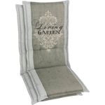 GO-DE Sesselauflage, (Set, 2 St), 120 x 50 cm, hoch