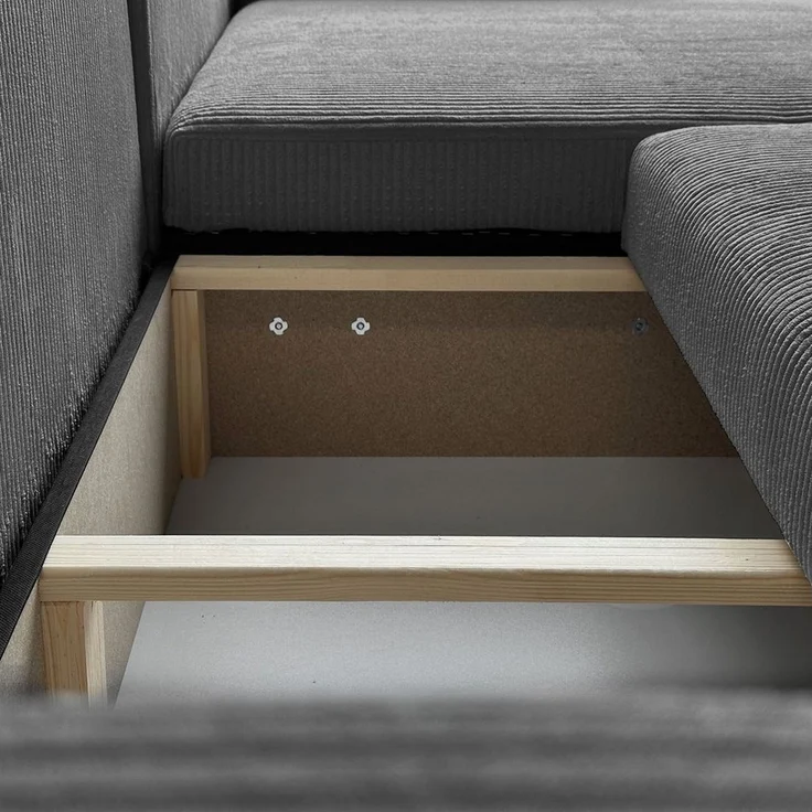 Lookway Ecksofa PRESTIGE L-Form Couch, mit Bettfunktion und Bettkasten – Bild 3