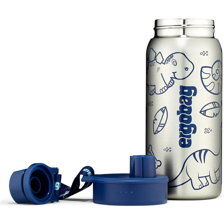 Ergobag Trinkflasche Edelstahl blau – Bild 2