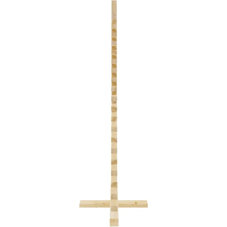 vidaXL Weihnachtsbaum Holz zum Schmücken 120 cm Massivholz Kiefer 357995 – Bild 4