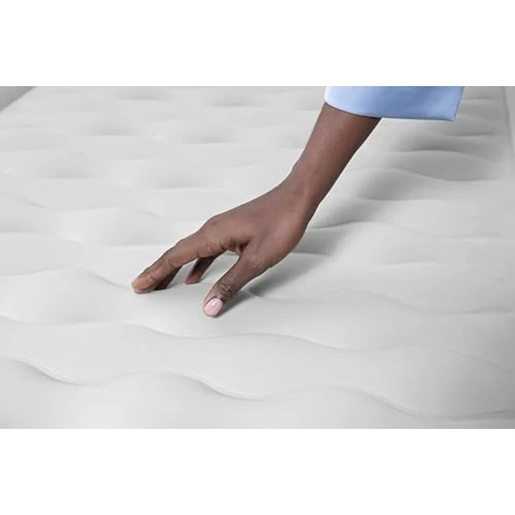 Bestway AlwayzAire Single-Luftbett mit integrierter Doppelpumpe, 191 x 97 x 46 cm, 1 Person, Bis 150 kg, Vinyl, USB-Anschluss, Nachtlicht, DEKRA-geprüft, Aufbewahrungstasche und Reparaturflicken – Bild 6