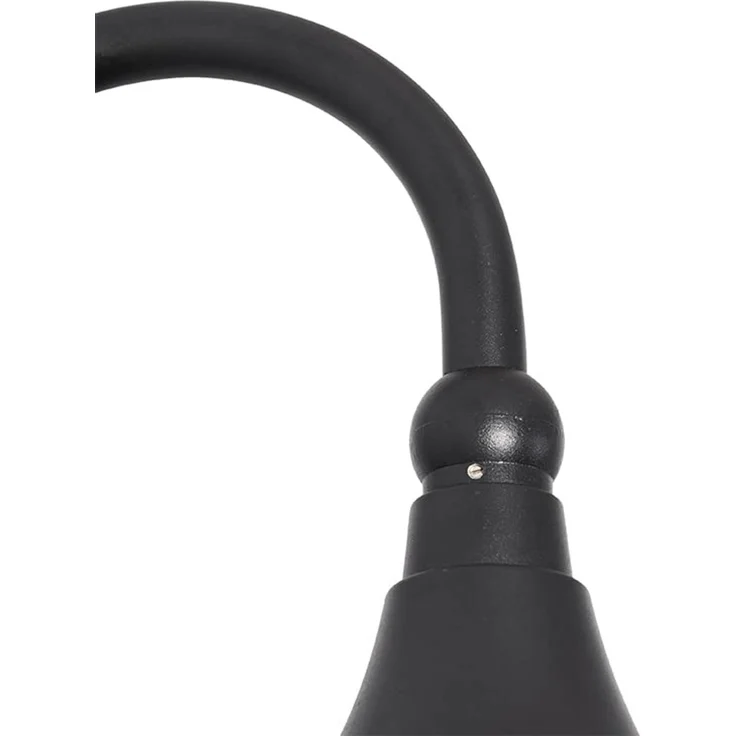 Qazqa Außen-Wandleuchte Daphne, ohne Leuchtmittel, E27, Schwarz, Klassisch / Antik, Aluminium, 1-flammig – Bild 6