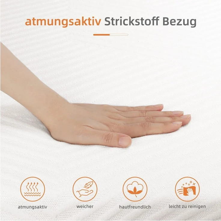 Kaltschaummatratze ergonomische Matratze 7-Zonen 16cm hoch, 20cm hoch, 25cm hoch, Vesgantti, mit Abnehmbarer Bezug, Härtegrad H2 & H3, verschiedene Größen – Bild 3